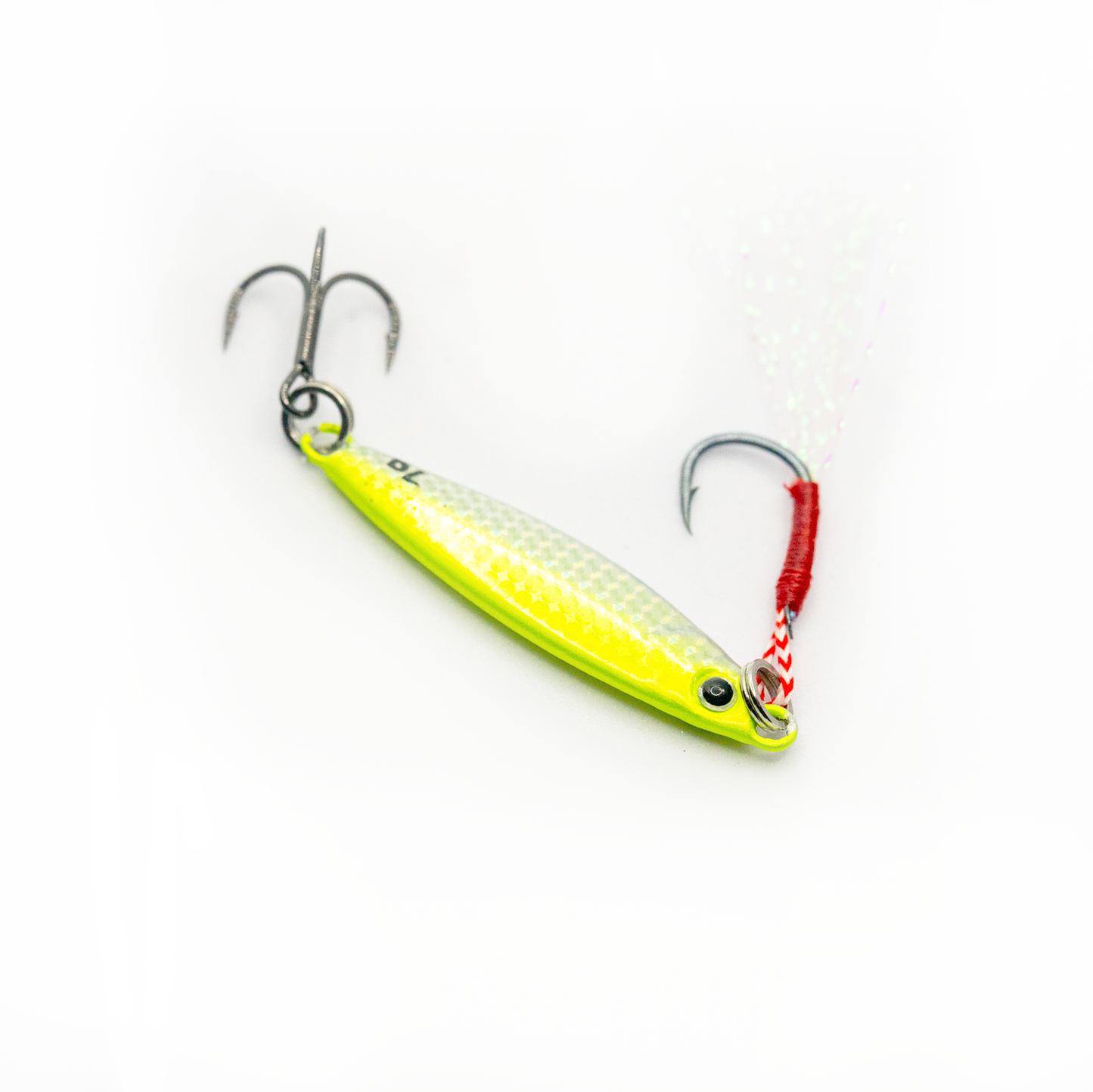 Lime/Silver 7g Micro Jig - Bouncing Jigs